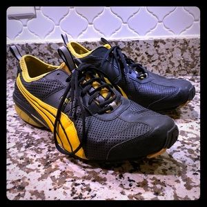 Puma Cell running/driving shoes Black/Yellow